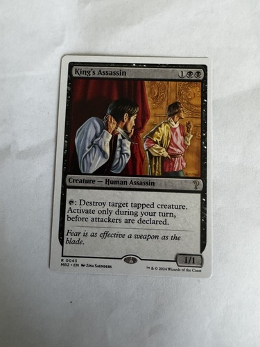 King assassin - (white, border)