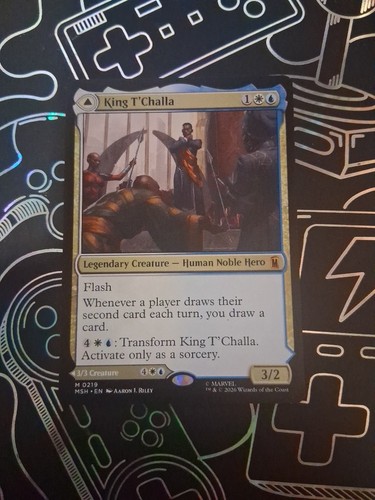 Mtg magic king challa marvel - magic, t'challa