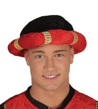Turbante nero e rosso re magio