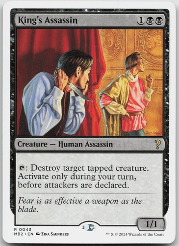 King assassin - (white, border)