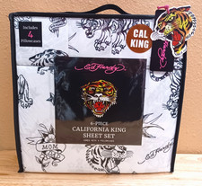 Set lenzuola Ed Hardy bianche