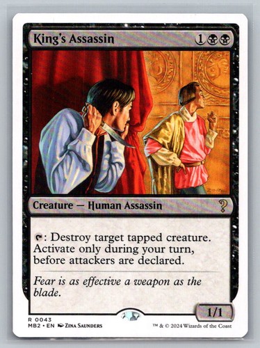 King assassin - king's, (white