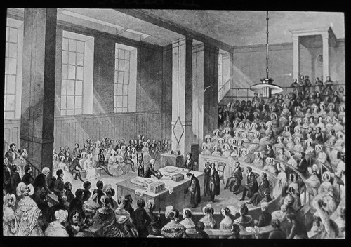 Glass magic lantern slide - magic,
